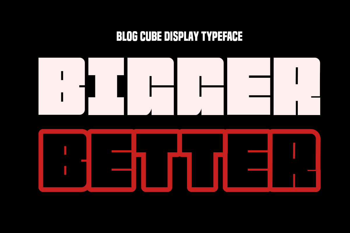 Blog Cube, a Font by Say Studio (Photo 7 of 13)