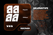 Neocrash - Cyberpunk Futuristic Font, a Sans Serif Font by Salamahtype (Thumbnail 8 of 8)
