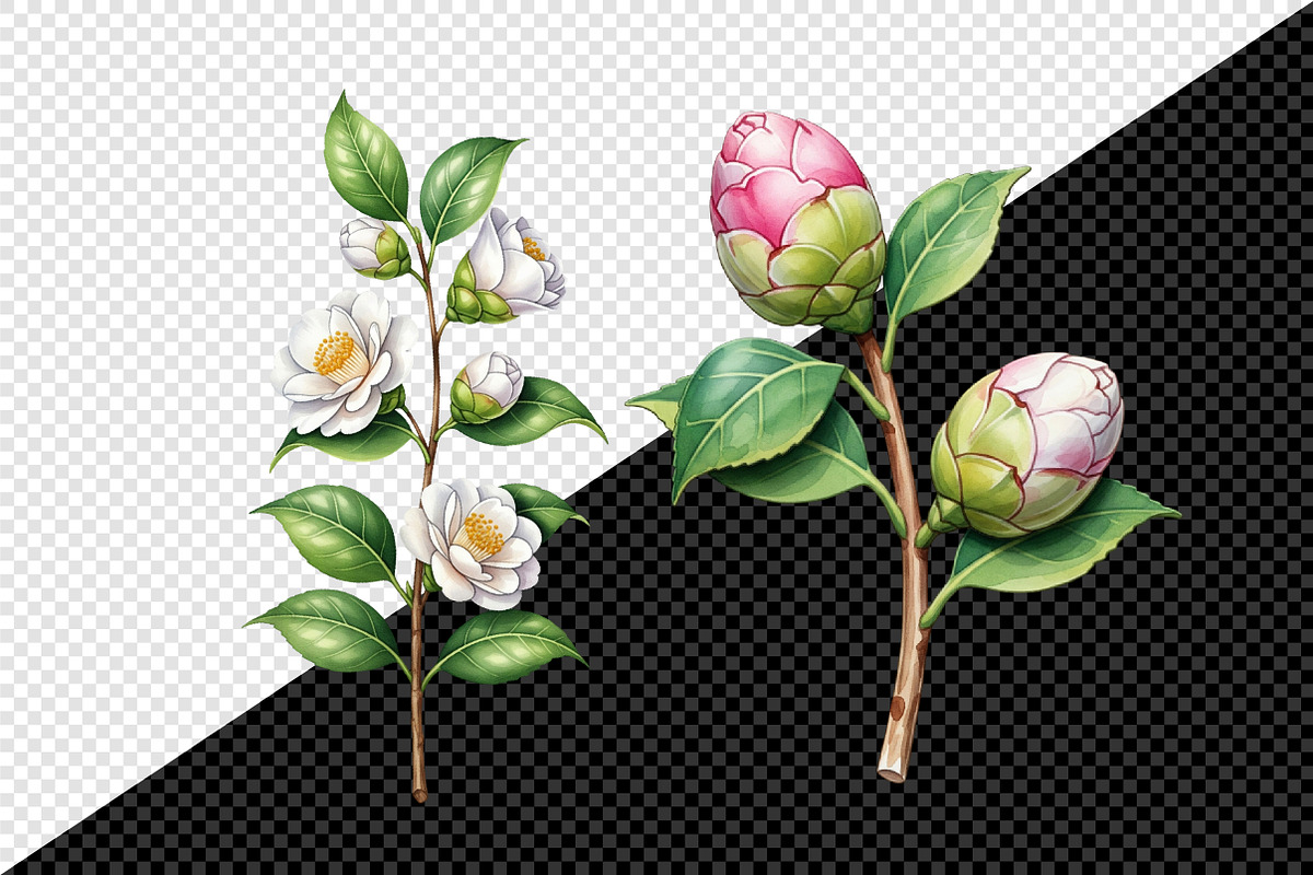 Camellia Flower Bloom PNG Clipart, an Illustration by Creative Art (Photo 8 of 10)
