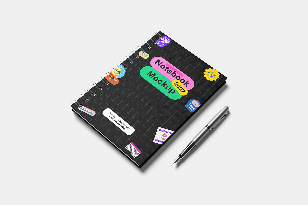 Notebook Mockup, a Books & Magazine Mockup by Hazzpro_Std (Photo 3 of 5)