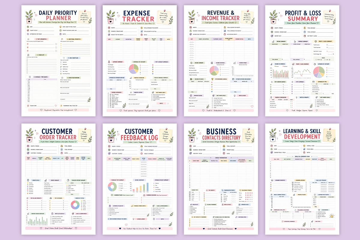 2027 Creative Entrepreneur Planner, a Stationery Template by Designmela01 (Photo 4 of 6)