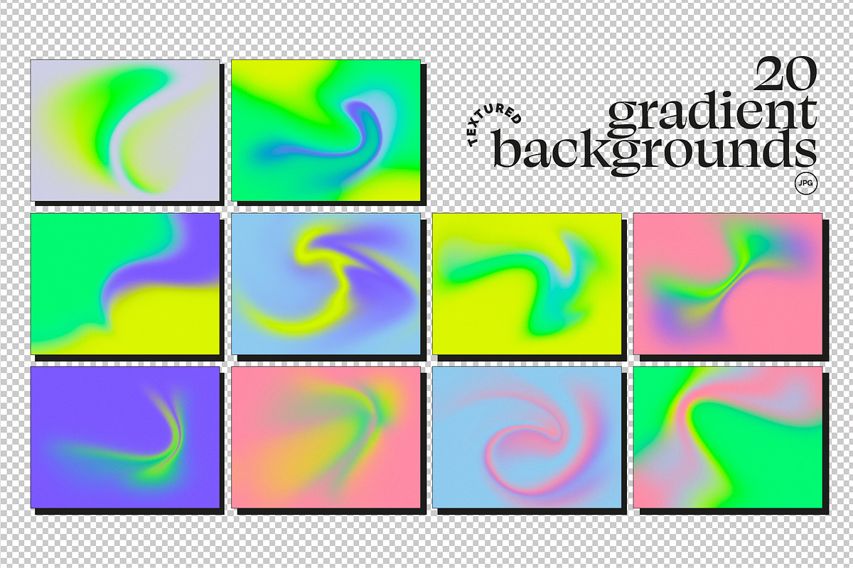 NEON DREAM Gradient Set, a Texture Graphic by angelainthefields (Photo 7 of 11)