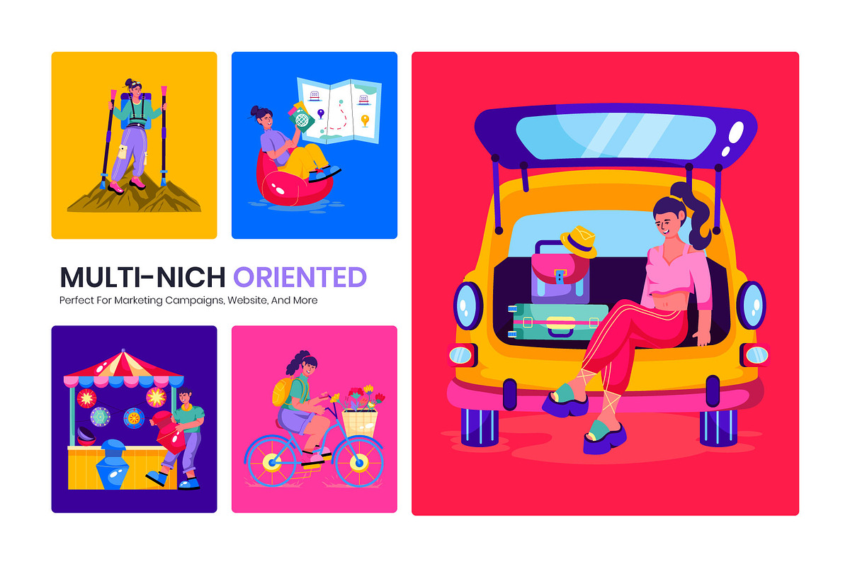 Travel Illustration Pack, a Transportation Illustration by Prosymbols (Photo 4 of 8)