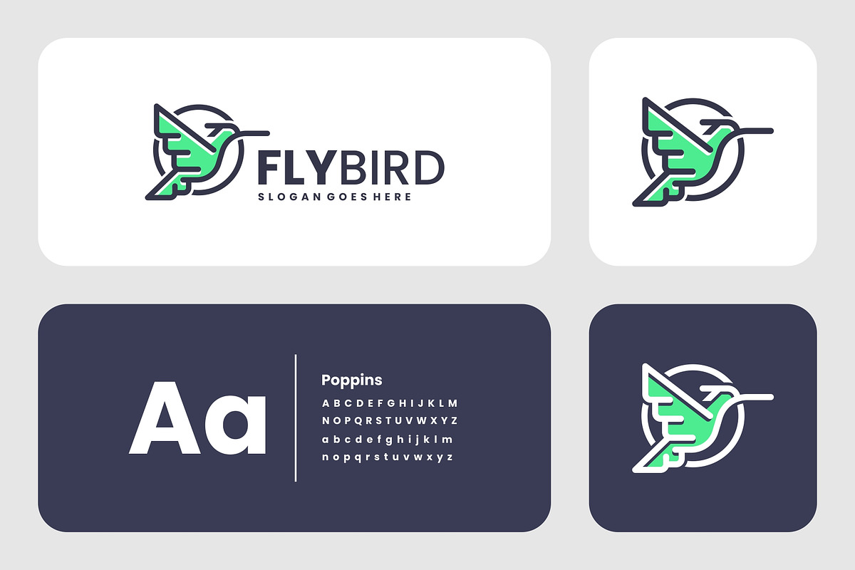 Modern Line Art Fly Bird Logo Design, a Branding & Logo Template by Artnivora.Std (Photo 2 of 4)