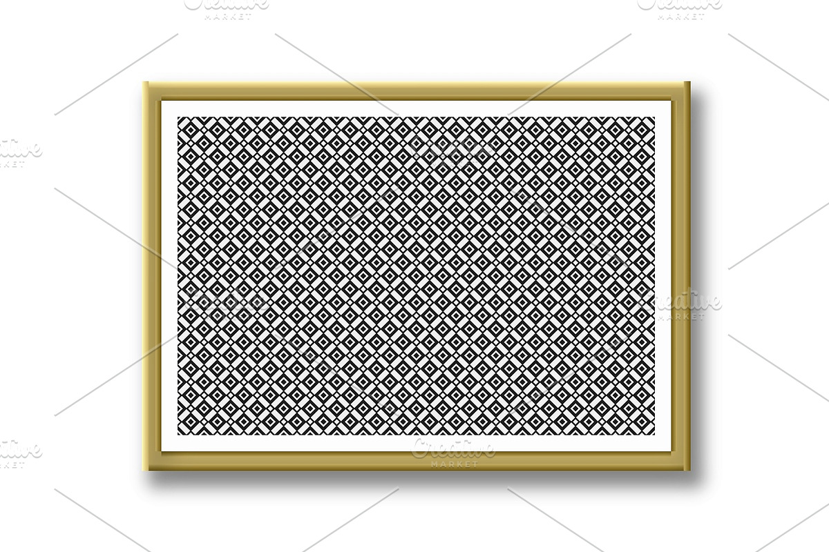 Geometric patern with squares, a Pattern Graphic by RODINA (Photo 2 of 3)