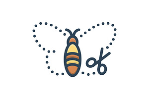 Cut out butterfly color icon, a Duotone Icon by Creative priyanka