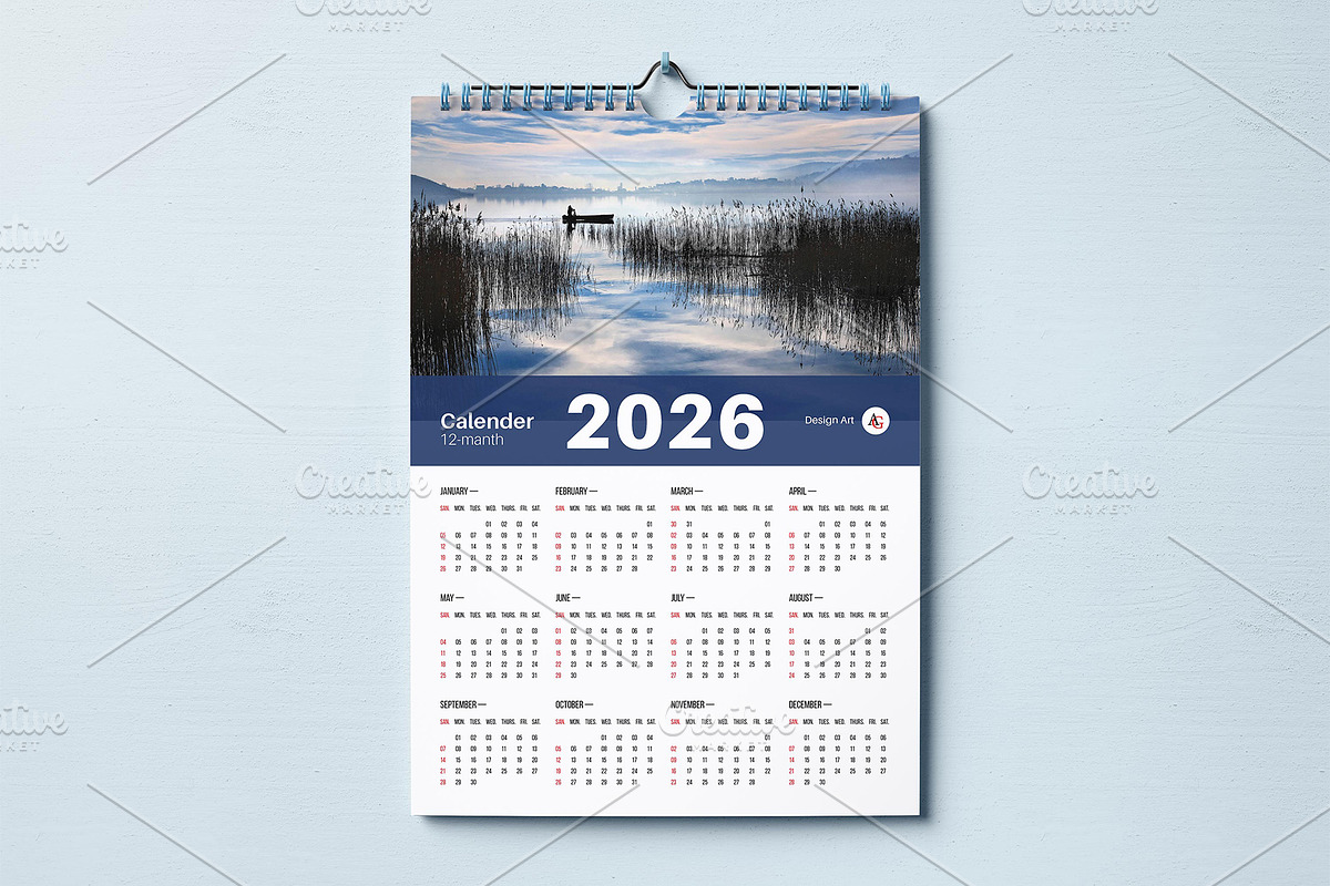 Digital Wall Calendar 26/27 Template, a Brochure Template by GoldenGrid Studio (Photo 8 of 16)