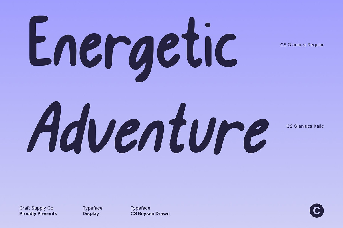 CS Boysen Drawn, a Handwritten Font by Craft Supply Co. (Photo 3 of 8)
