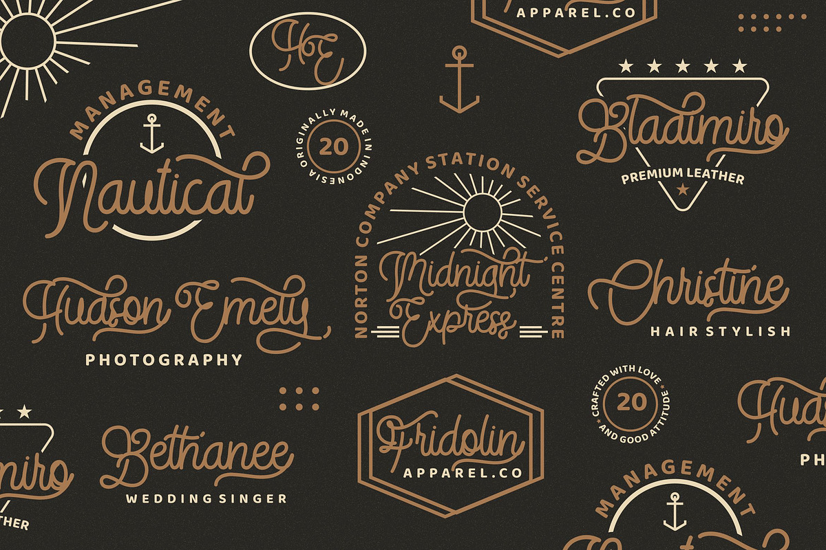 StringLabs - Monoline Retro Font preview 6