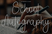 School Autography, a Handwritten Font by InermediaSTUDIO (Thumbnail 1 of 8)