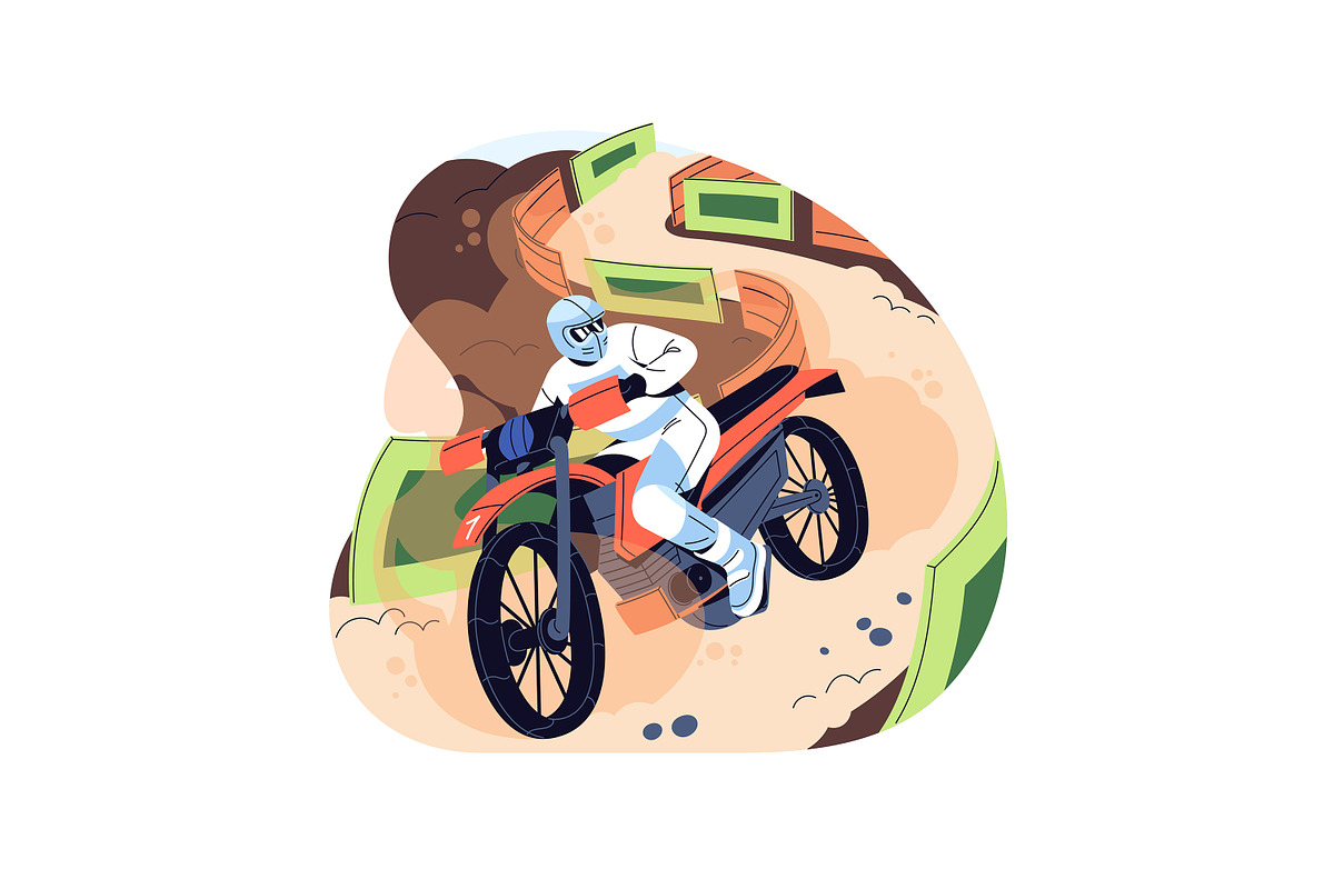Extreme sport on summer vacation set, a Sport Illustration by PaperTrident (Photo 9 of 9)