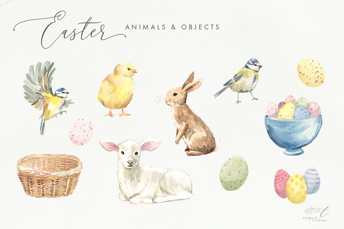 Easter Flower Clipart, a Decorative Illustration by Twigs and Twine (Photo 5 of 9)