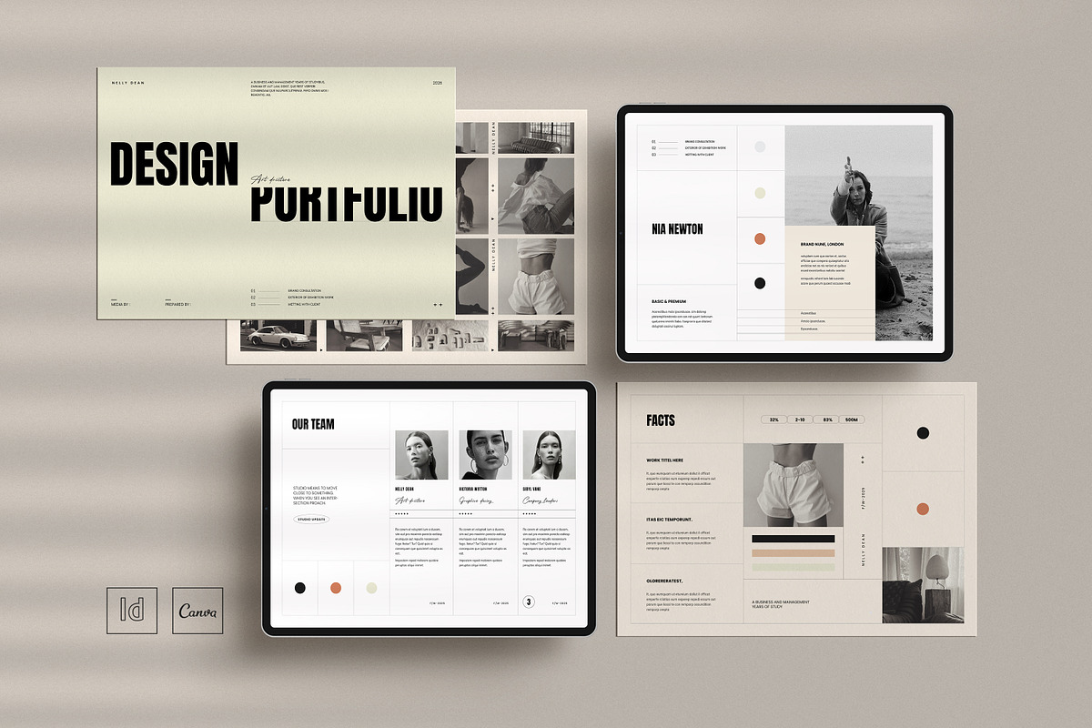 CANVA | Design Portfolio Template, a Brochure Template by S A N D Y (Photo 1 of 13)