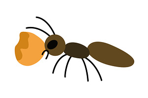 Vector image of a cute, an Animal Illustration by Things for designers