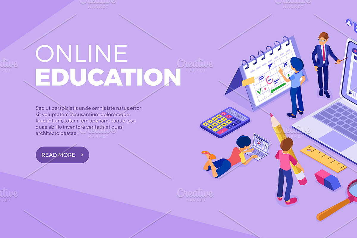 Online distance education technology, an Education Illustration by TAlex (Photo 5 of 6)