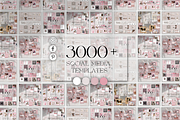 Pink Instagram Canva Mega Bundle, a Social Media Template by BRANDcontent (Thumbnail 1 of 8)