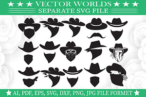 Cowboy Bandit Svg, Bandit Svg