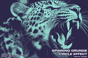 Spinning Grunge Circle Effect