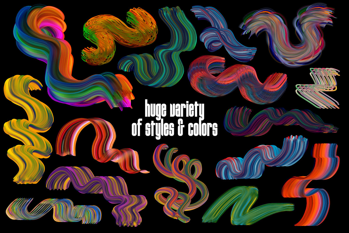 Multicolor Brush Bundle (Photoshop), a Brush Add-On by Chroma Supply (Photo 7 of 25)