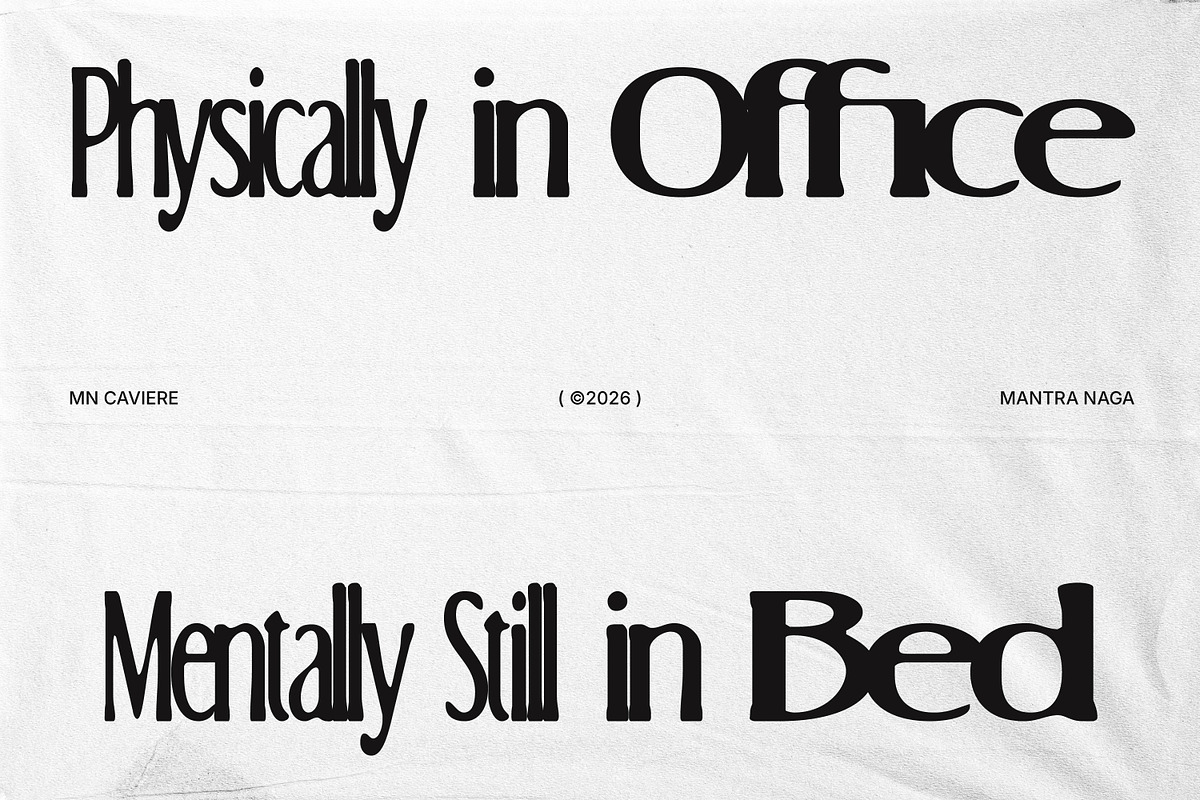 MN Caviere - Blurred Serif Typeface, a Handwritten Font by Mantra Naga (Photo 4 of 15)
