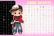 Chibi Procreate Outfit Pose brushes, a Brush Add-On by Revabrush (Thumbnail 15 of 18)
