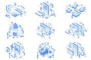 Isometric Illustrations Bundle, a Work Illustration by alexdndz (Thumbnail 3 of 4)