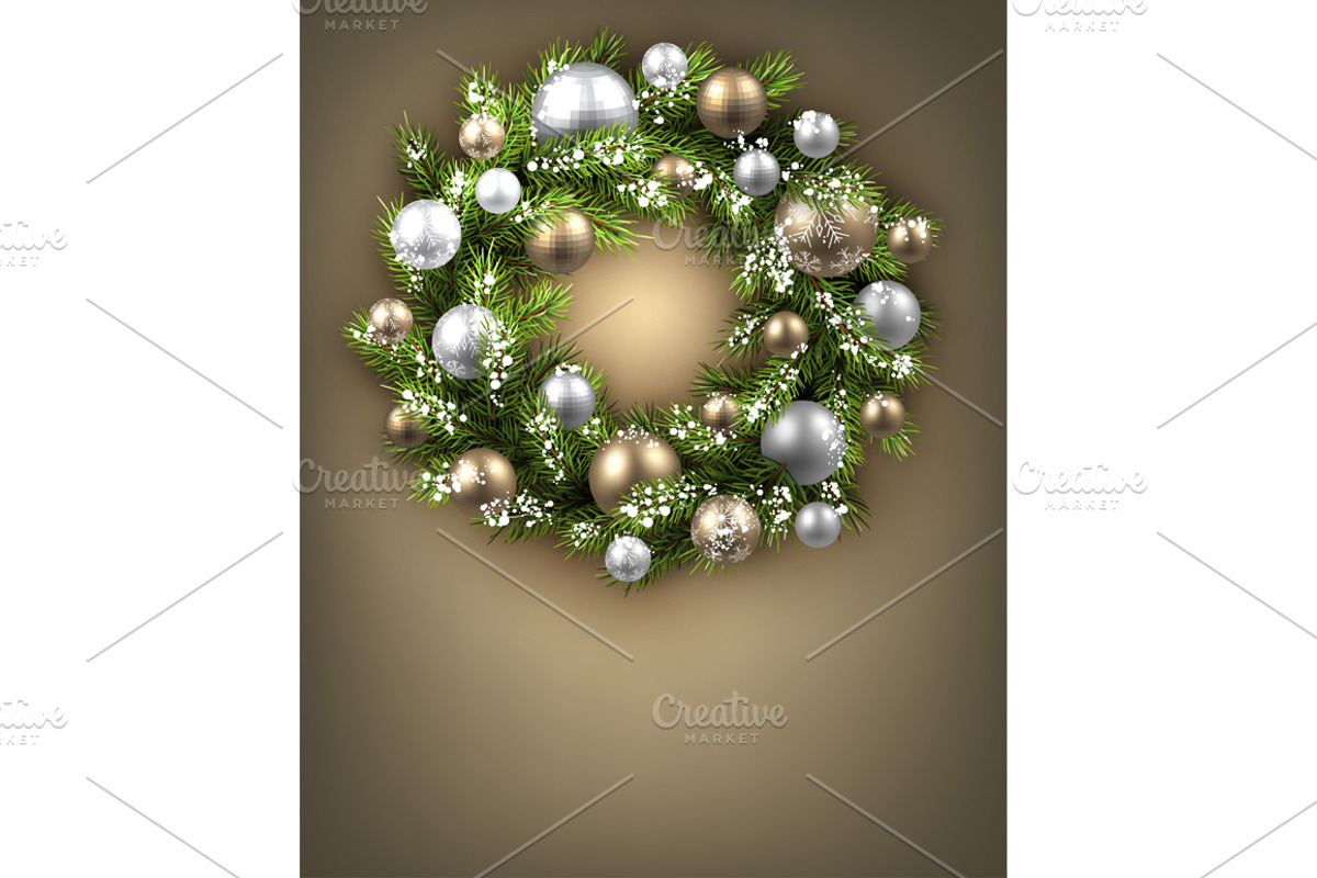 Big golden Christmas & New Year set, a Decorative Illustration by Vjom (Photo 9 of 30)