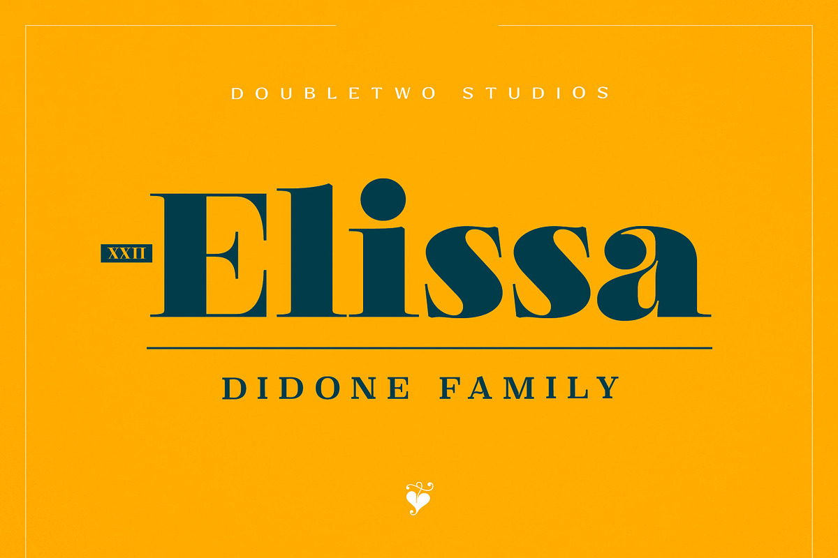 XXII Elissa, a Serif Font by Doubletwo Studios (Photo 1 of 25)