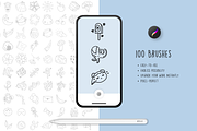 PROODLE Procreate Doodle Stamps, a Brush Add-On by Delightful Design (Thumbnail 8 of 8)