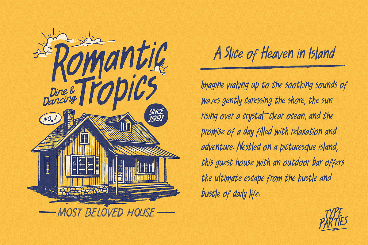 Leisure Handwriting Font, a Handwritten Font by Typeparties (Photo 4 of 7)