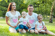 Happy Family T-Shirt Mock-Up, a Shirt Mockup by Freeman Studio (Thumbnail 4 of 13)