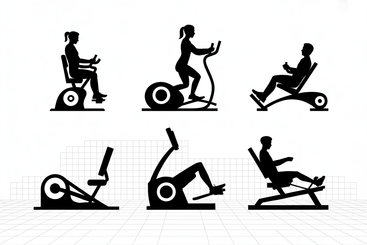 Vector Gym and Fitness Silhouette, an Illustration by Amazin_art (Photo 6 of 6)