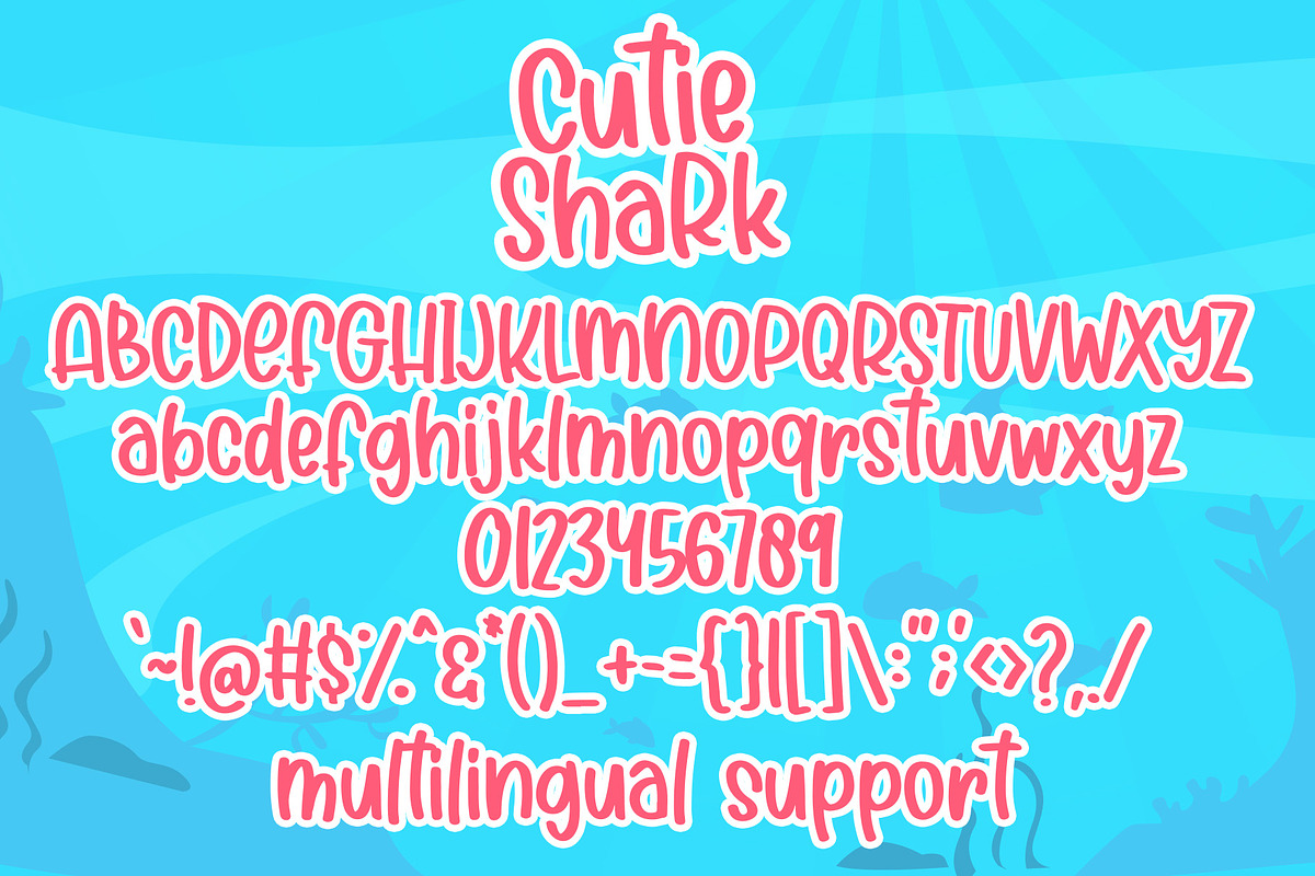 Cutie Shark - Handwritten Font preview 5