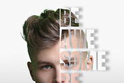 Portrait Editable Text Photo Effect, an Action Add-On by Photoshop Action (Thumbnail 12 of 15)