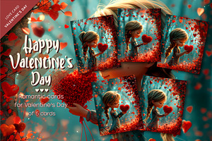Valentines. Girl with a heart. Love, a Decorative Illustration by KENO Mascots