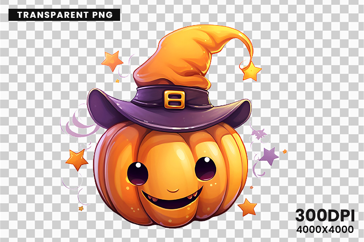 Halloween Pumpkin Sublimation PNG, a Seasonal Illustration by Creative Arslan (Photo 8 of 8)