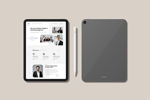 IPad - Web App Presentation Mockup