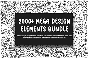 2000 Mega Illustration Design Bundle