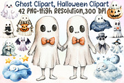 Ghost Clipart, Halloween Clipart, an Illustration by Sublimation Artist (Thumbnail 1 of 6)