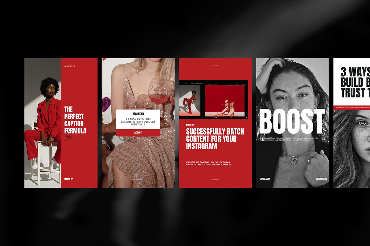 Instagram Templates Post & Stories, a Social Media Template by Digital&Chic (Photo 3 of 6)