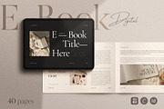 Digital E-Book Landscape Template, a Magazine Template by ArtisanaAura (Thumbnail 1 of 18)