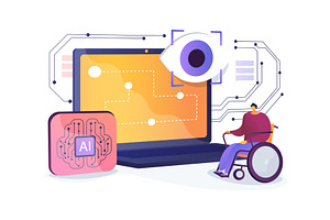 AI Eye-Tracking for Accessibility, an Illustration by Visual Generation