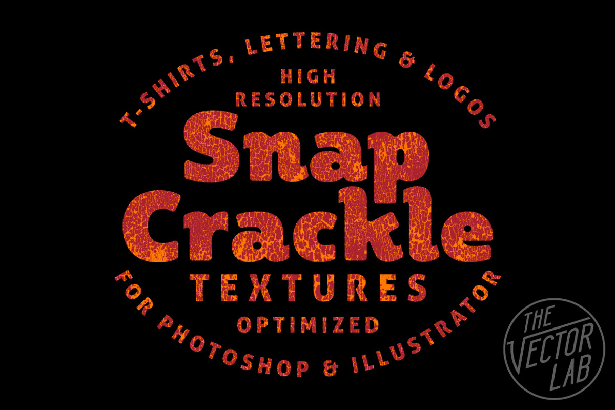 Snap Crackle Textures, a Texture Graphic by TheVectorLab