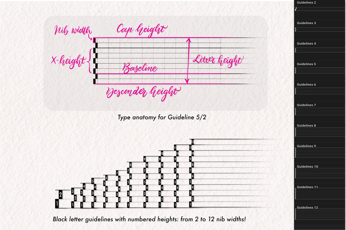 Calligraphy Practice Toolkit, a Brush Add-On by Magnatype (Photo 3 of 8)