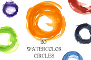 Watercolor circles, a Decorative Illustration by Nicolai-works (Thumbnail 1 of 2)