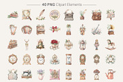 Victorian Christmas Sublimation, a Decorative Illustration by Artnoy (Thumbnail 2 of 8)