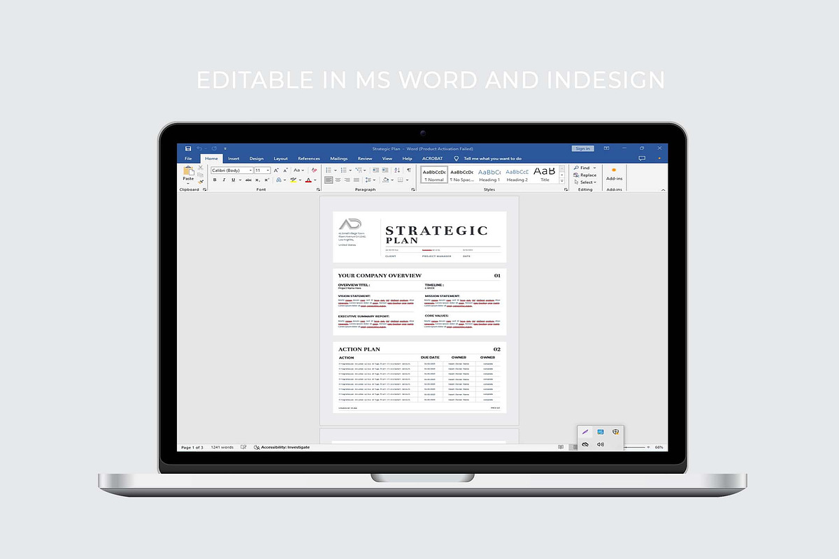 Strategic Plan | MS Word & Indesign, a Stationery Template by design_hut (Photo 7 of 7)