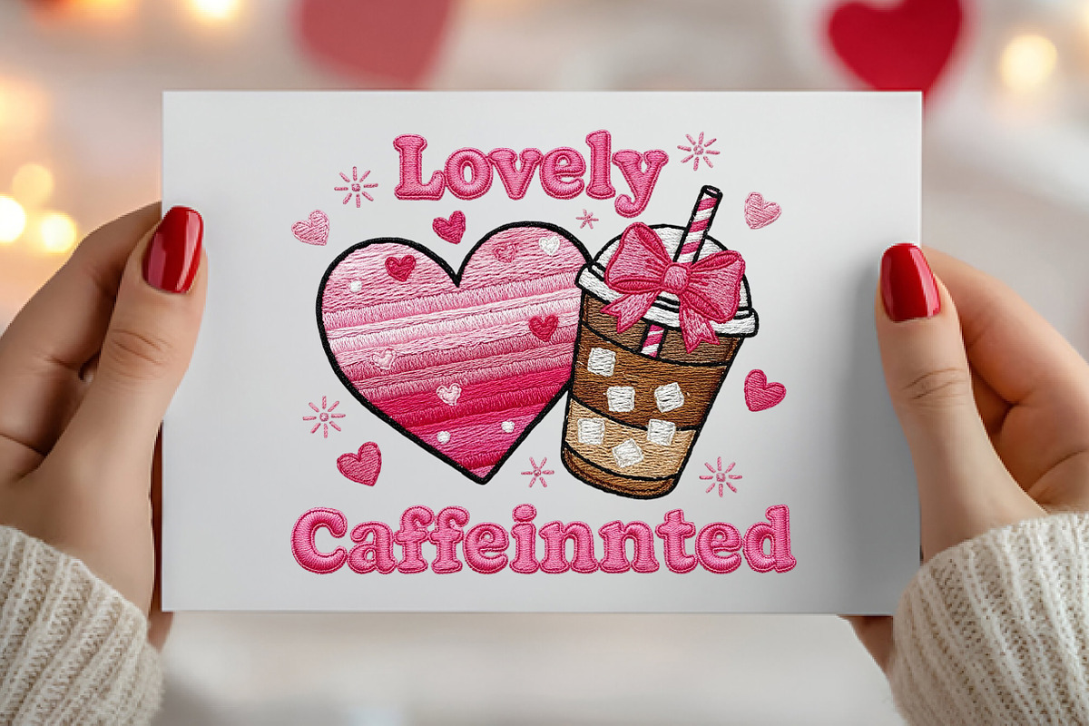 Lovely & Caffeinated PNG, Valentine, an Illustration by Canvas Craft (Photo 1 of 7)