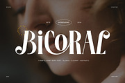 Bicoral Elegant Stylish Serif Font, a Serif Font by Perfectype (Thumbnail 1 of 6)