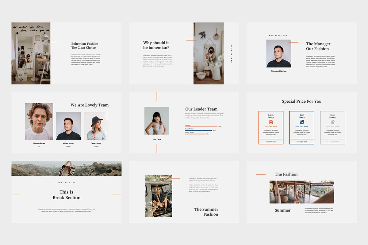 Anula : Summer Fashion Google Slides, a Presentation Template by Punkl Camp (Photo 3 of 9)